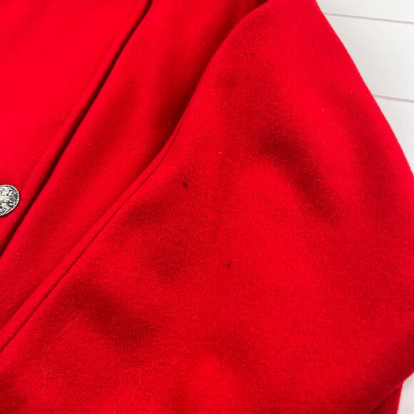Johnson Woolen Mills Vintage Red Wool Jacket Women's size Large Lined - Picture 8 of 9